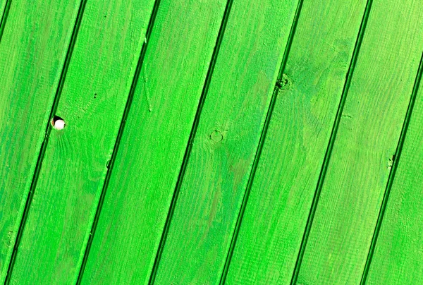 绿色木板纹理 — 图库照片