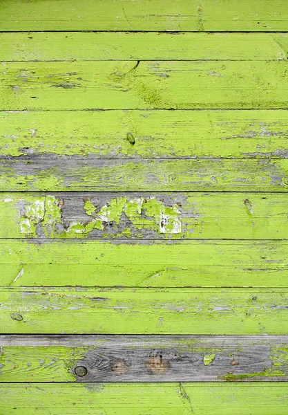 Oude groene houten planken — Stockfoto