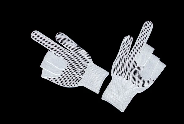 Білий Робочі рукавички — стокове фото