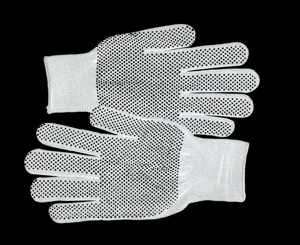 White workers glove