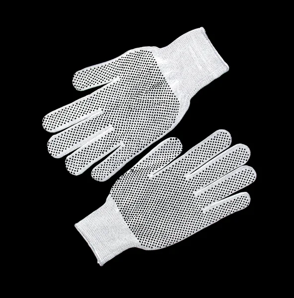 Witte werknemers handschoen — Stockfoto