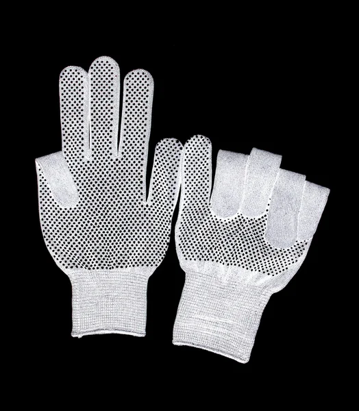 Witte werknemers handschoen — Stockfoto
