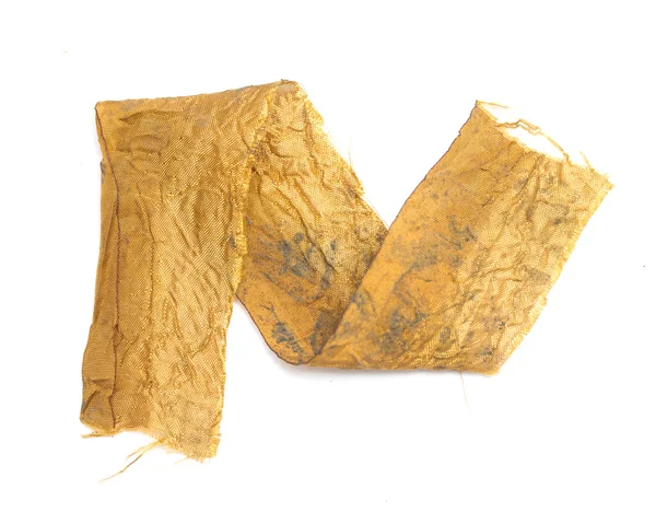 Кусок золотой ткани — стоковое фото