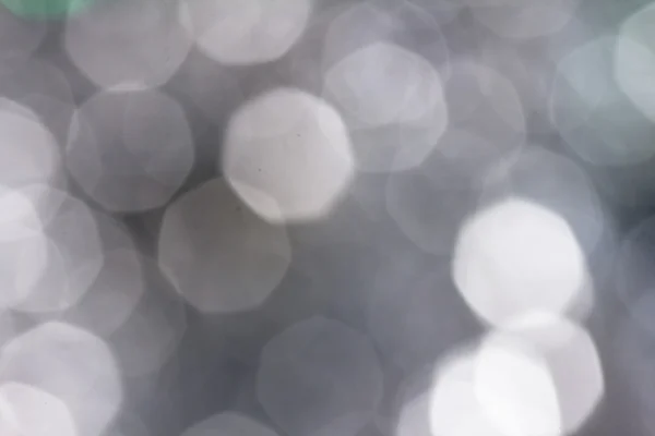 Silberner Bokeh-Hintergrund — Stockfoto