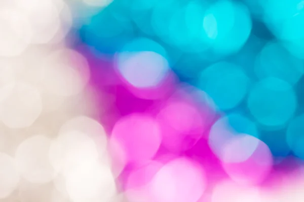 Fundo bokeh rosa, branco e azul — Fotografia de Stock