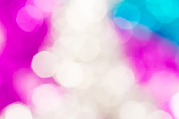 Fundo bokeh rosa, branco e azul — Fotografia de Stock