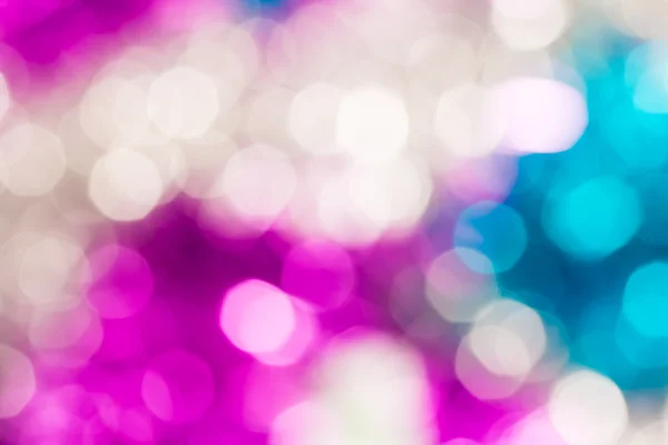 Fundo bokeh rosa, branco e azul — Fotografia de Stock