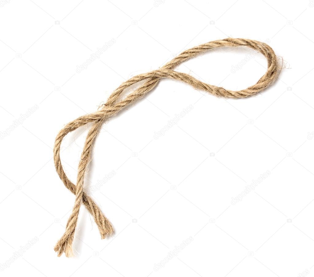 Rope loop isolated on white background Stock Photo by ©kzwwsko 37583409
