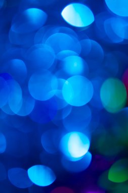 parti ışık mavi bokeh