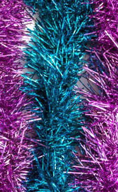 tinsel renkli Noel