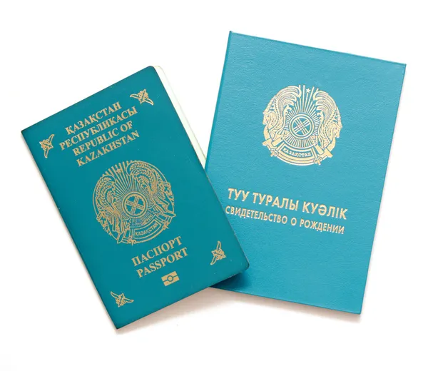 Kazachstan paspoort documenten — Stockfoto