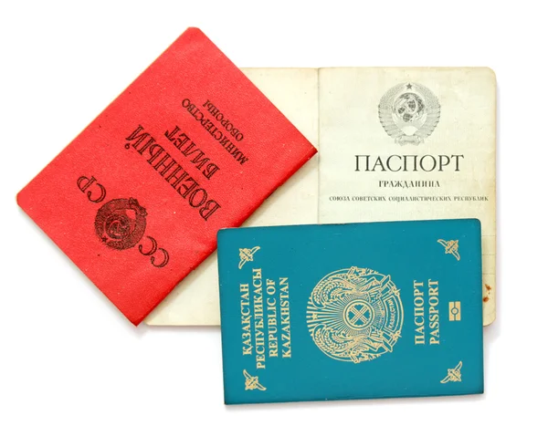 Kazakhstan passport documents — Stock Photo, Image