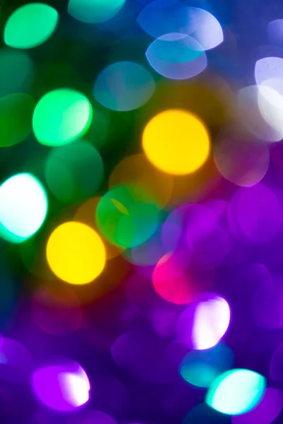 Parti ışık renkli bokeh — Stok fotoğraf