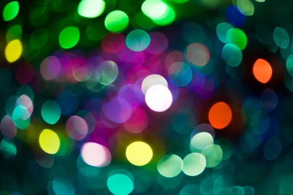 Bokeh coloré de la lumière de la fête — Photo