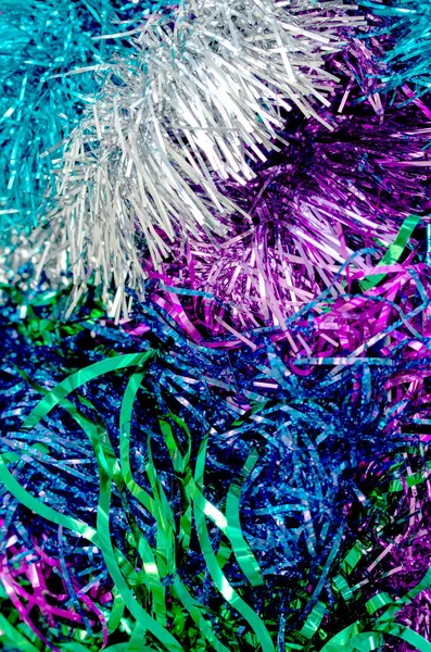 Natale tinsel colorato — Foto Stock