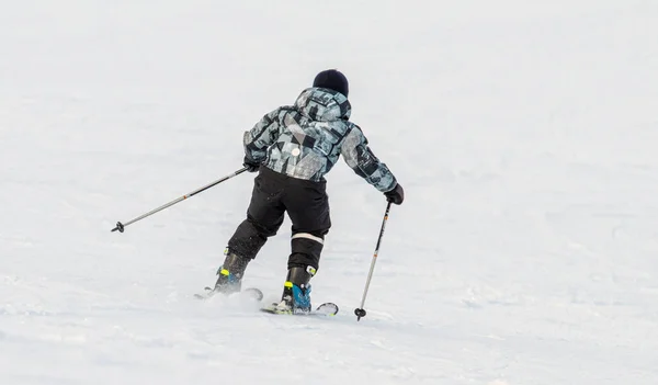 Sotschi Russland Januar 2022 Ski Alpin Winter Aktive Wintererholung Rosa — Stockfoto