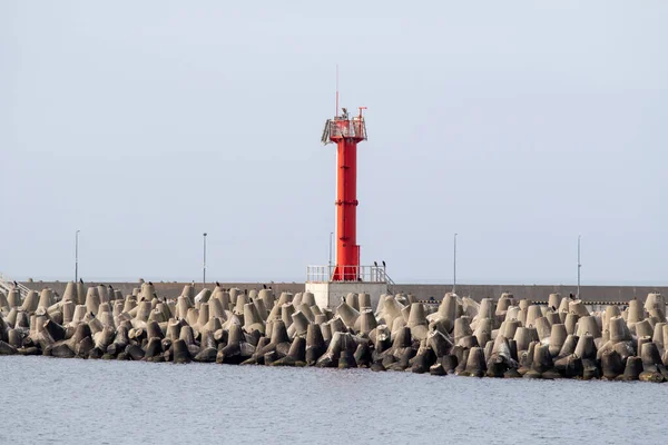 海の灯台静かな晴天 — ストック写真