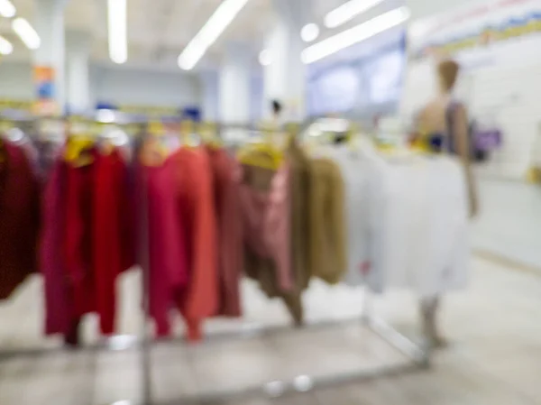 Fora Foco Shopping Shopping Vendendo Roupas — Fotografia de Stock