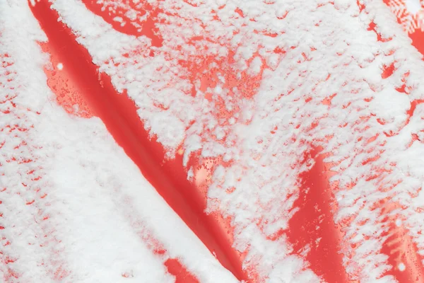 Hótakaróval Borított Vörös Szövet Háttere — Stock Fotó