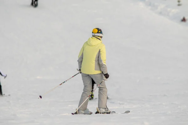 Sochi Russia Gennaio 2022 Sci Alpino Inverno Giornata Sole Ricreazione — Foto Stock