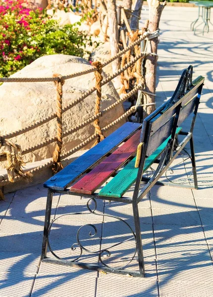 Wooden Benches Natural Park — Stock Photo, Image