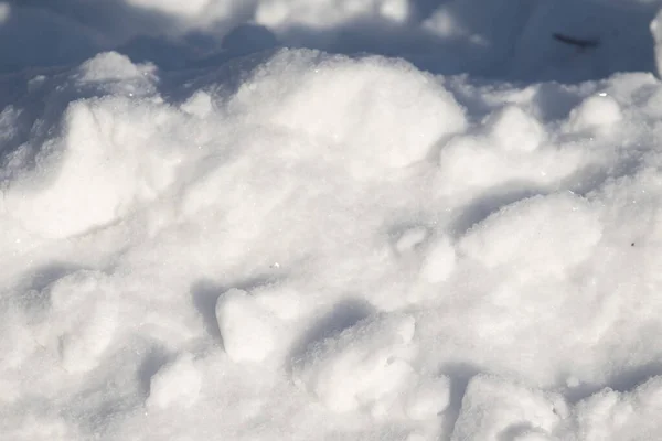 Neve Branca Chão Como Pano Fundo — Fotografia de Stock