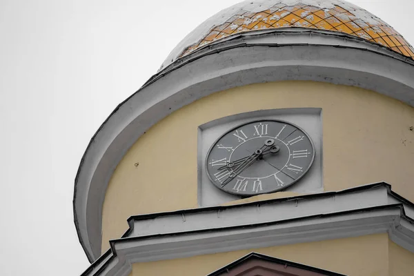 Lipetsk Rusia Diciembre 2021 Paisaje Invernal Construcción Del Templo Dios — Foto de Stock