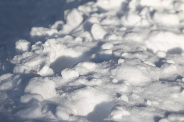 Weißer Schnee Auf Dem Boden Als Hintergrund — Stockfoto