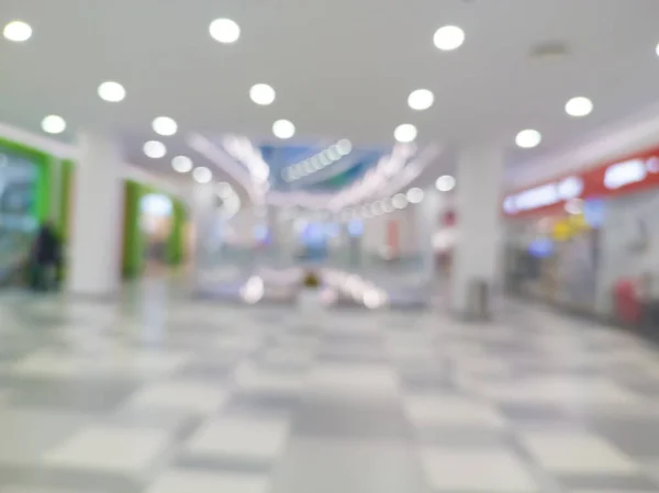 Supermercato Stile Vita Leggero Sfondo Centro Commerciale Sfocato Vuoto Carta — Foto Stock