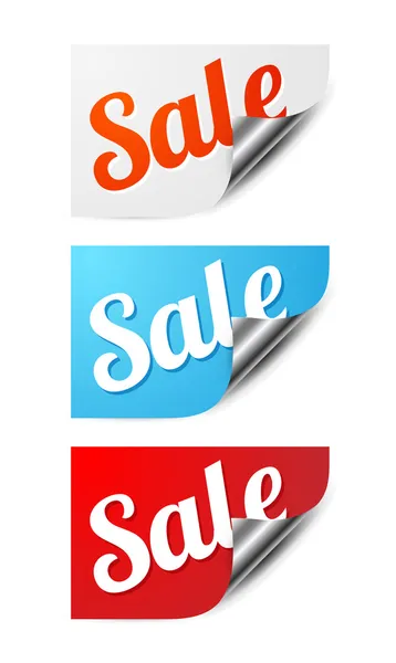 Sale stickers — Stock Vector