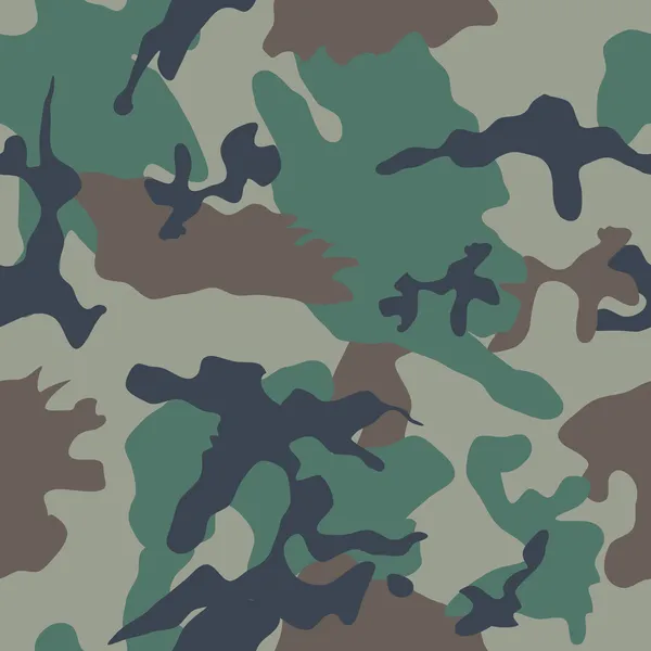 Camouflage Seamless Pattern — Stock Vector