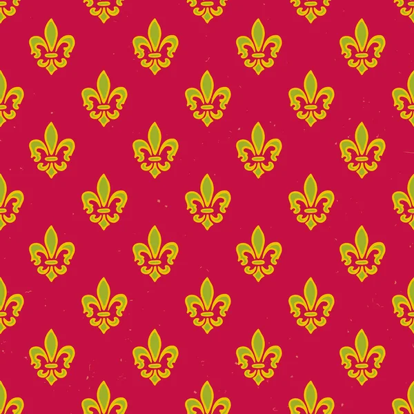 Royal lily pattern — Stock Vector