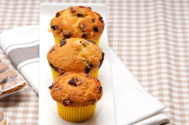 taze üzüm ve çikolata muffins