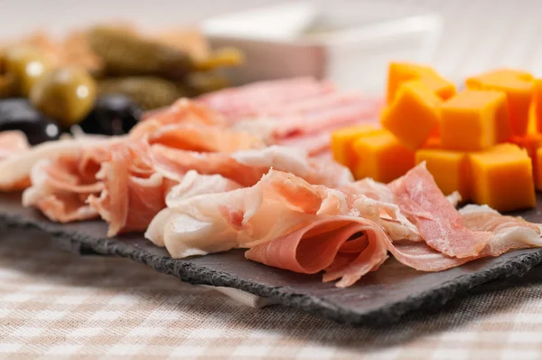 Assorted cold cut platter — Stock Photo, Image