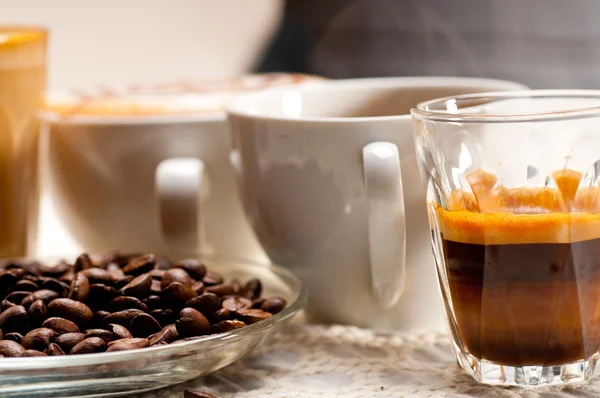 Selection of different coffee type — Stock Photo, Image