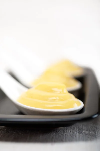 Custard vanilla pastry cream — Stock Photo, Image