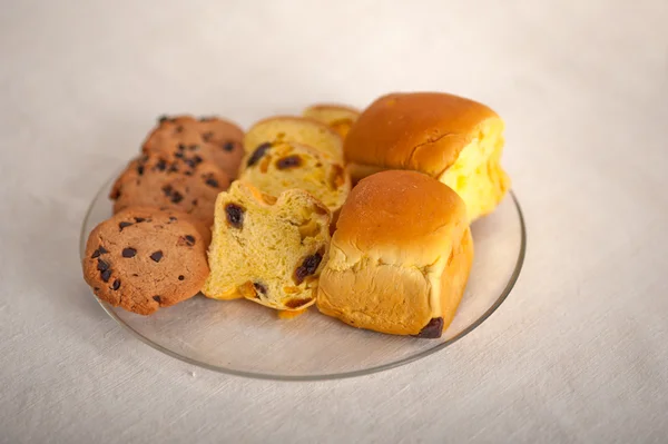 Selection of sweet bread and cookies — Stock Photo, Image