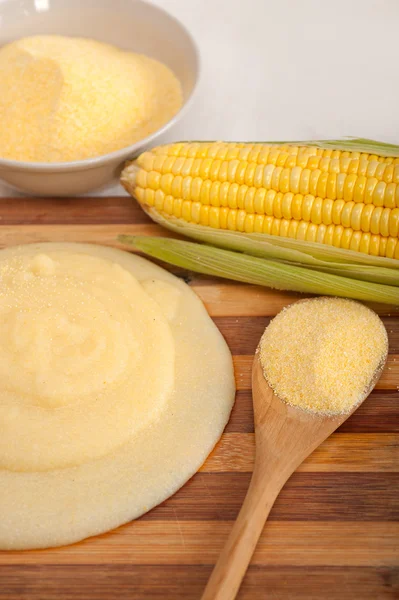 Polenta mais farina panna — Foto Stock