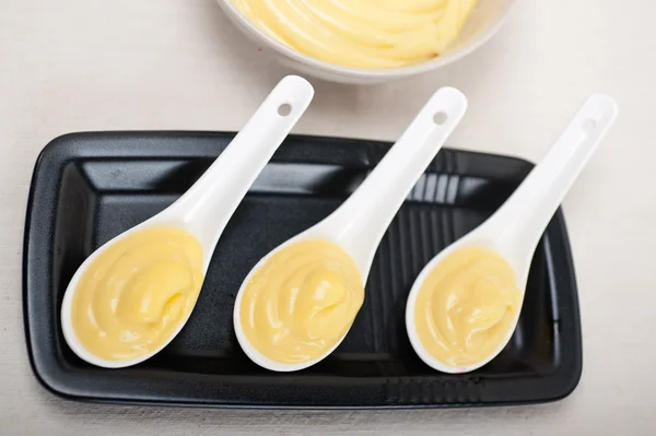 Custard vanilla pastry cream — Stock Photo, Image