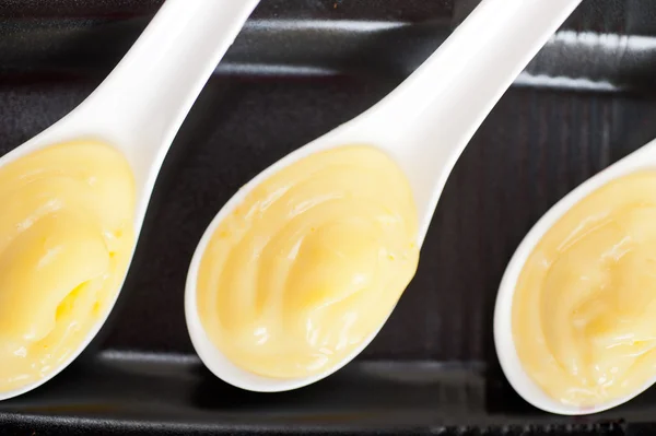Crema de patiserie cu vanilie — Fotografie, imagine de stoc