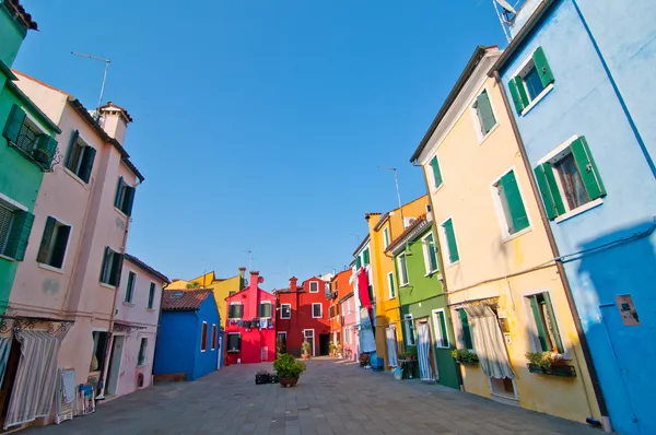 Itálie Benátky burano ostrov — Stock fotografie