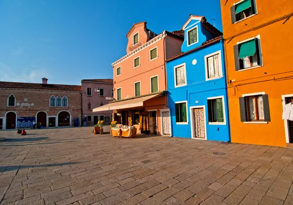 Itálie Benátky burano ostrov — Stock fotografie