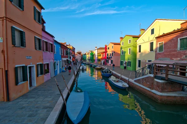 Itálie Benátky burano ostrov — Stock fotografie