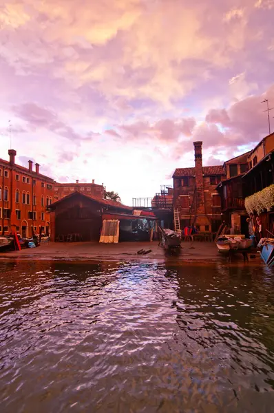 Venedig Italien san trovaso squero Visa — Stockfoto