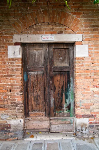 Veneza Itália porta velha — Fotografia de Stock
