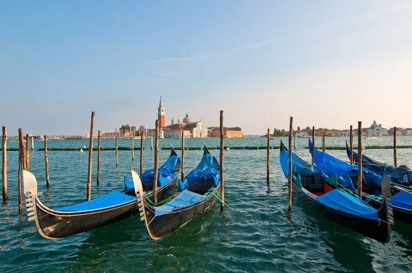 Venice Italy Gondolas on canal — Stock Photo, Image