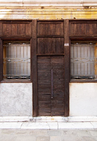 Venetië Italië oude deur — Stockfoto