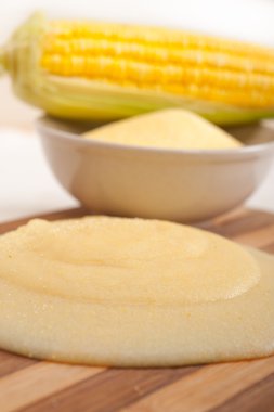 polenta mısır mısır unu krem