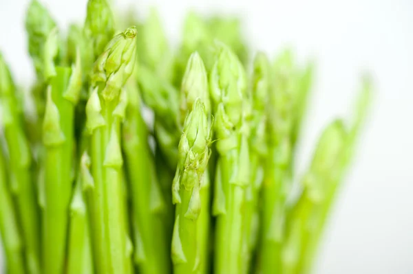 Verse asperges over Wit — Stockfoto