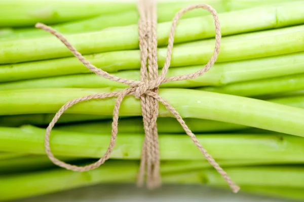 Fresh asparagus over white — Stock Photo, Image